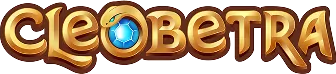 Cleobetra logo with the golden lettering and blue gem used on the casino site